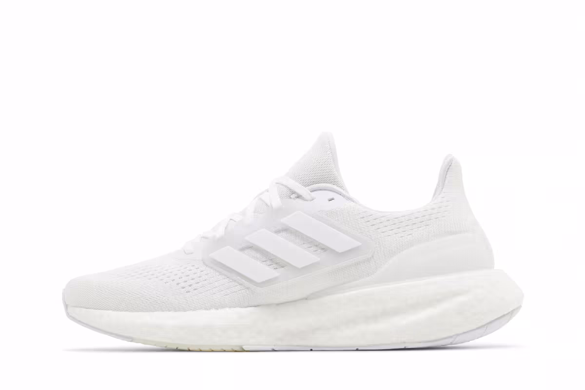 Adidas PureBoost 23 Triple White, view 4