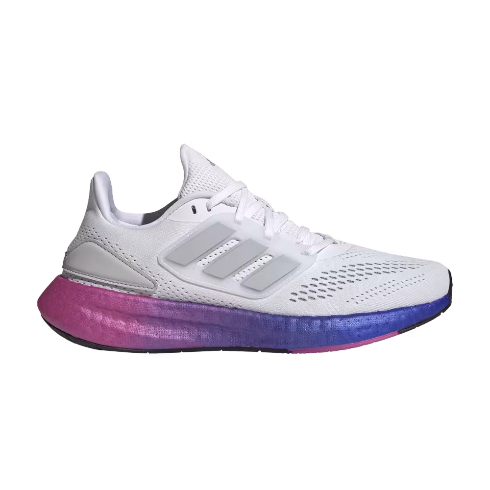 Adidas Women's PureBoost 22 White Lucid Fuchsia