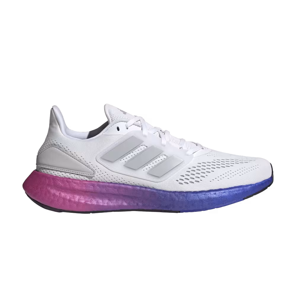 Adidas PureBoost 22 White Lucid Blue Gradient
