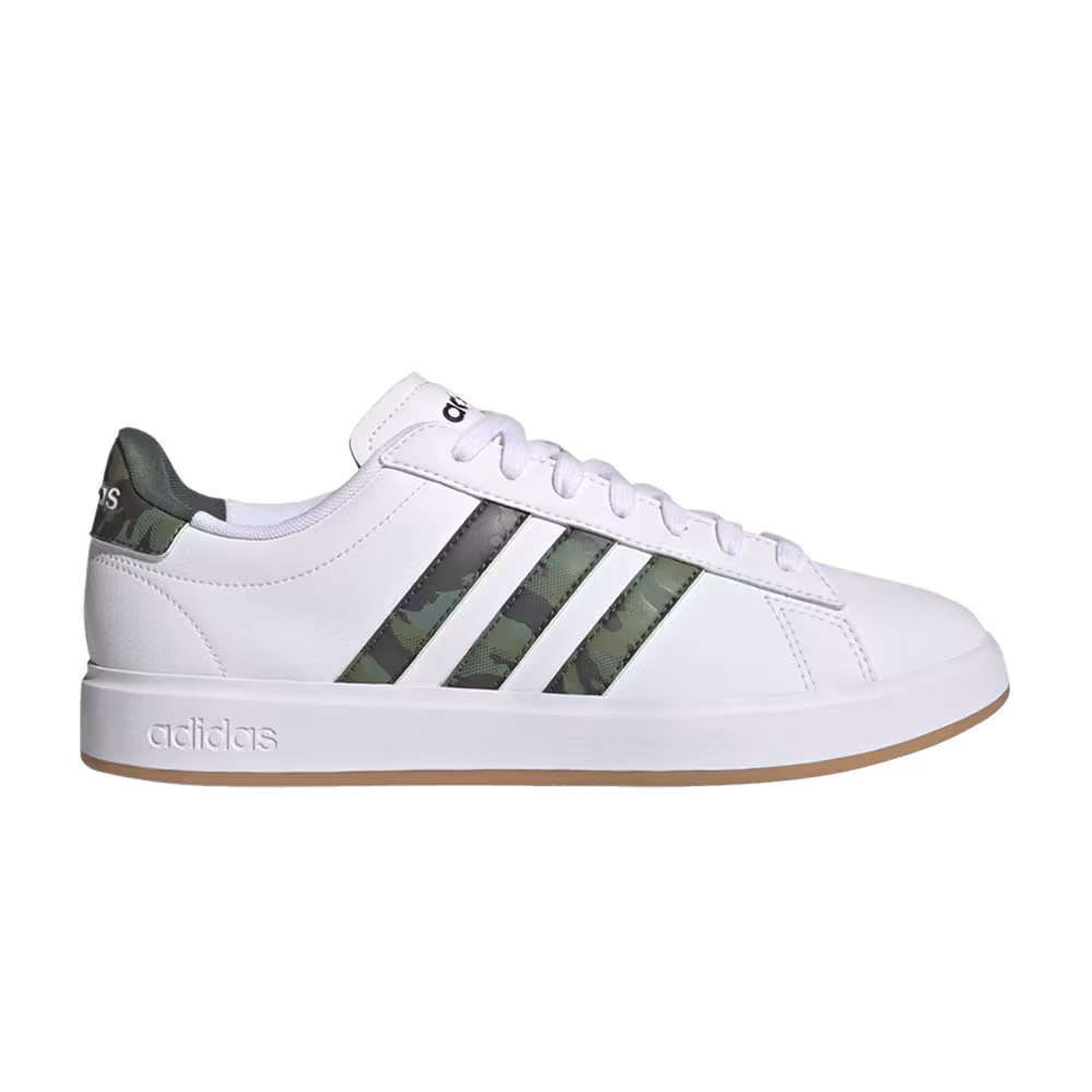 Adidas Grand Court White Camo Gum