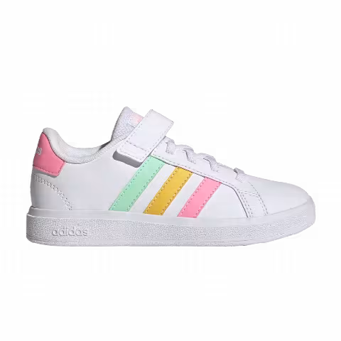 Adidas Grand Court 2.0 Little Kid 'White Multi-Color'