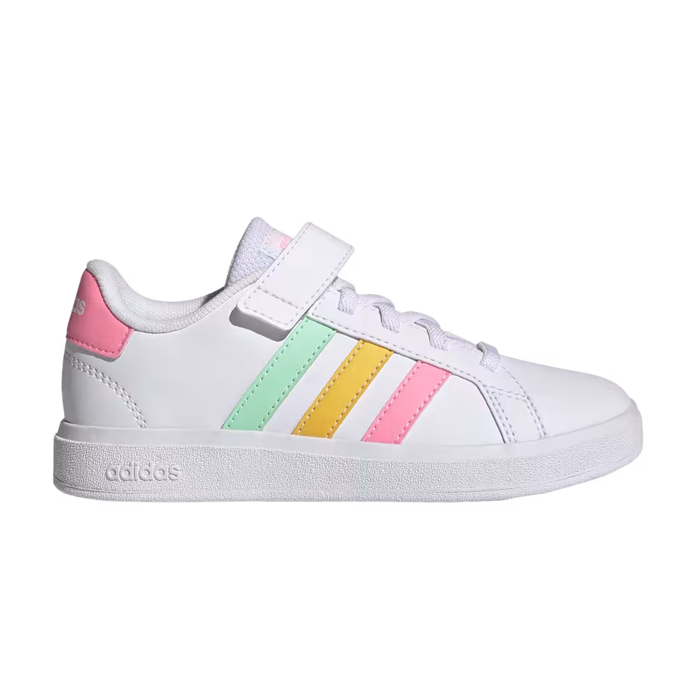 Adidas Grand Court 2.0 Little Kid White Multi-Color