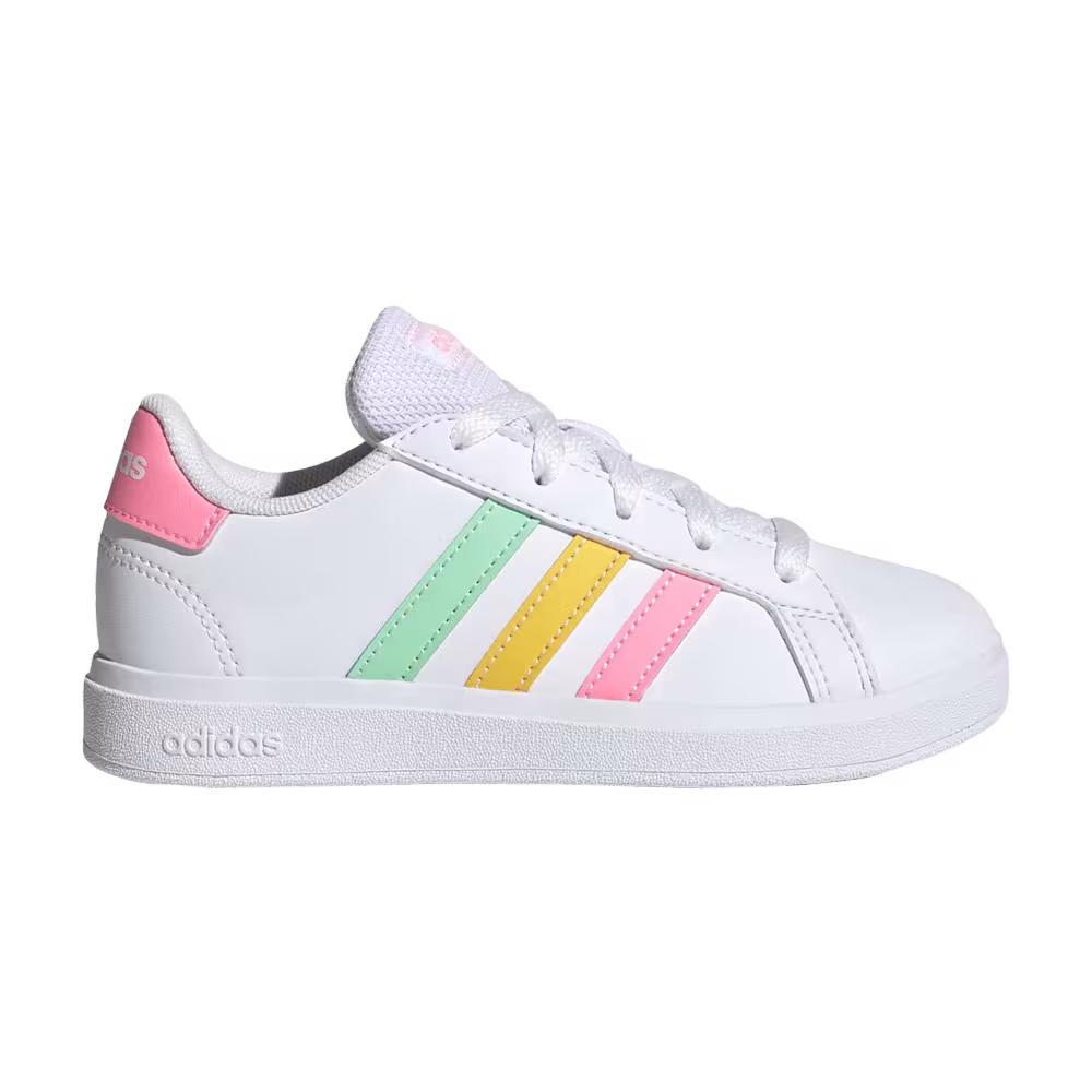 Adidas Grand Court 2.0 Big Kid White Multi-Color