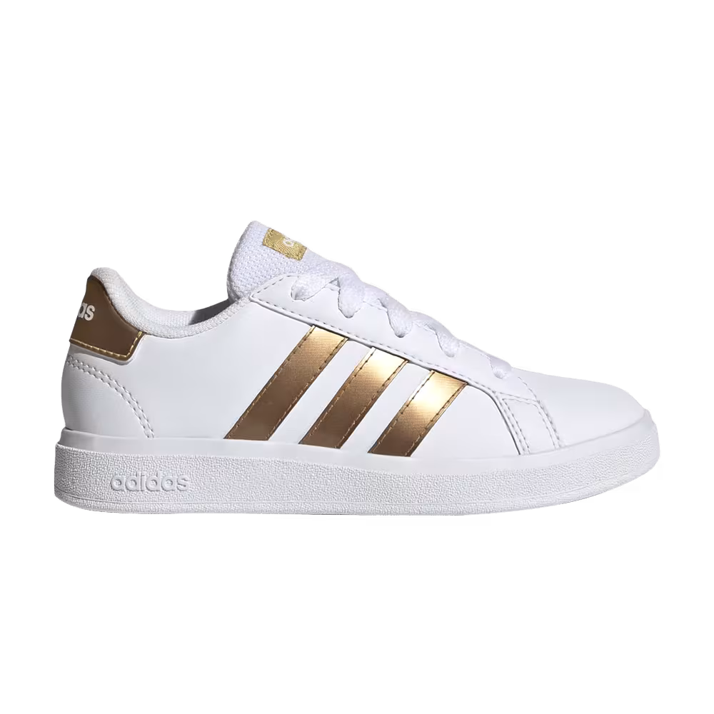 Adidas Grand Court J White Matte Gold