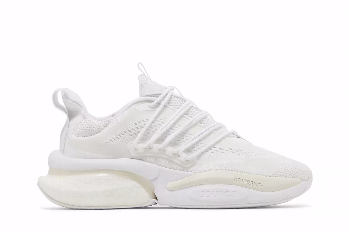 adidas AlphaBoost V1 Triple White, view 2