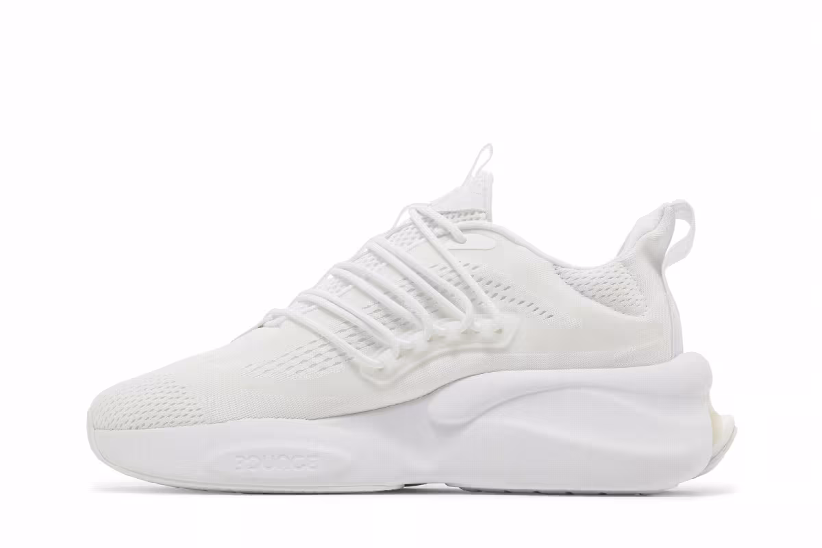 adidas AlphaBoost V1 Triple White, view 4