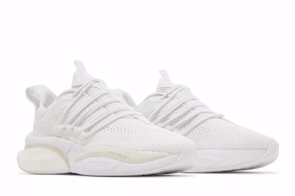 adidas AlphaBoost V1 Triple White, view 9