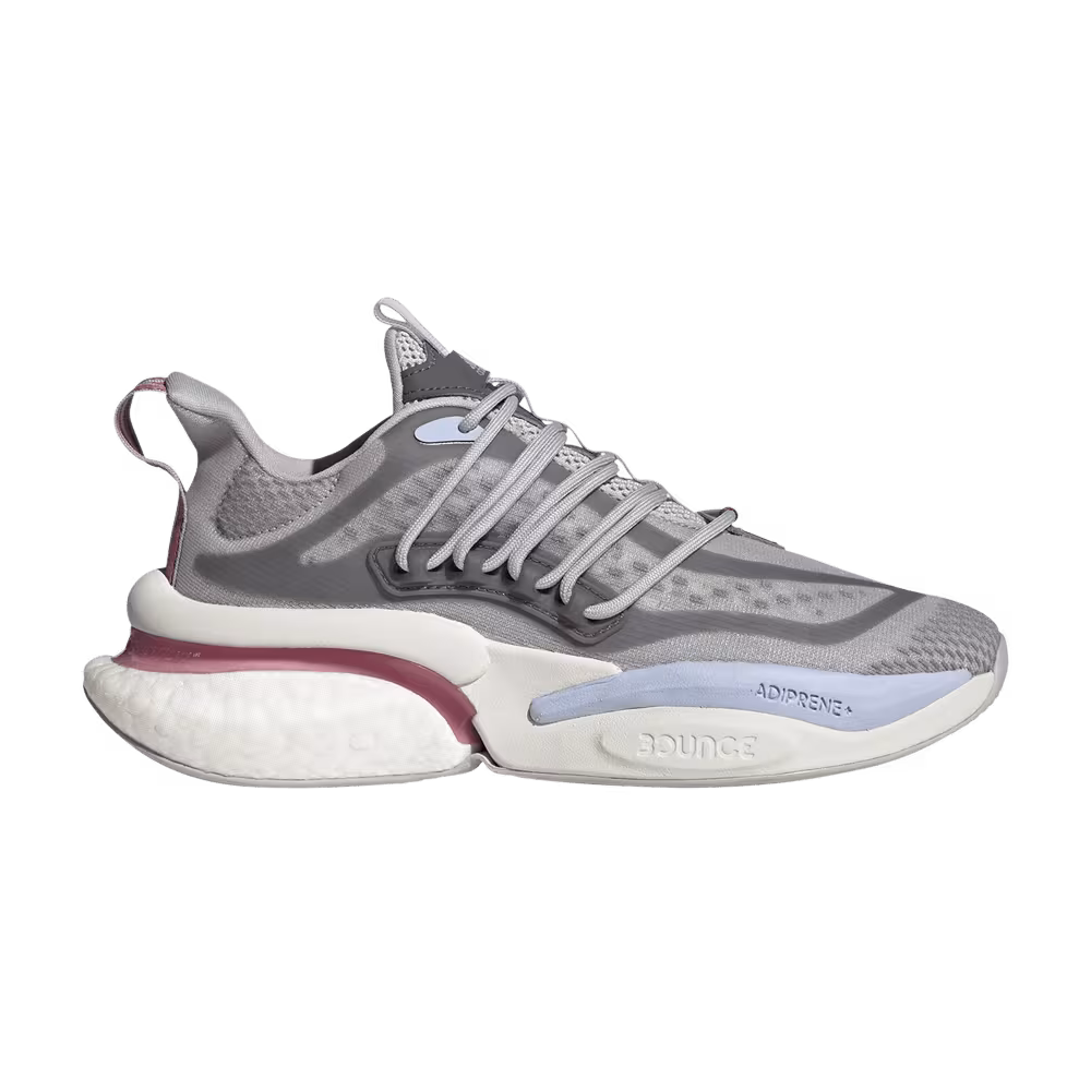 adidas Women's AlphaBoost V1 Grey Pink Strata