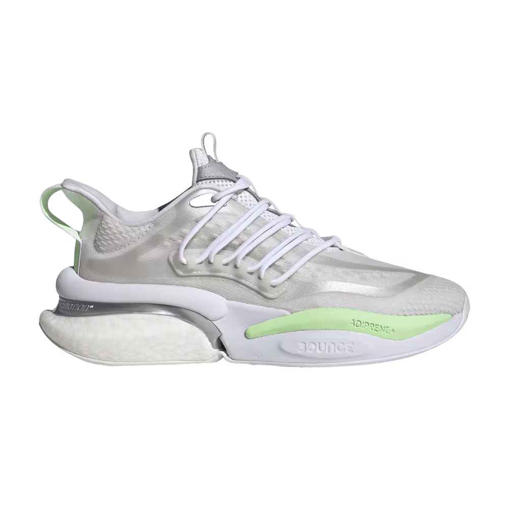 adidas Women's AlphaBoost V1 White Green Spark