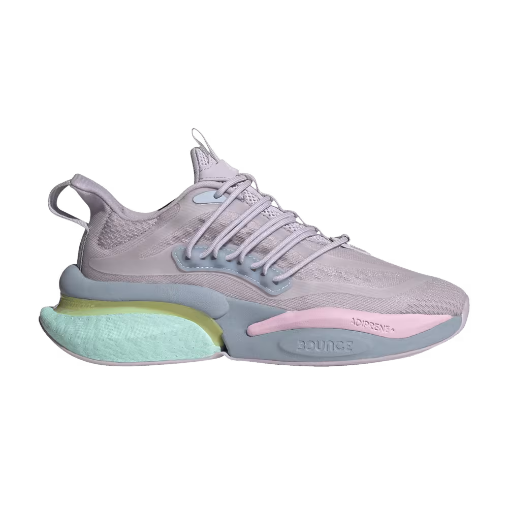 adidas Women's AlphaBoost V1 Silver Dawn Orchid Fusion