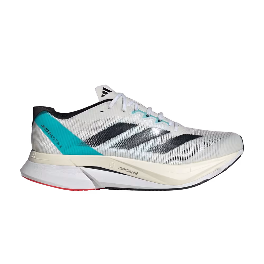 Adidas Adizero Boston 12 White Light Aqua