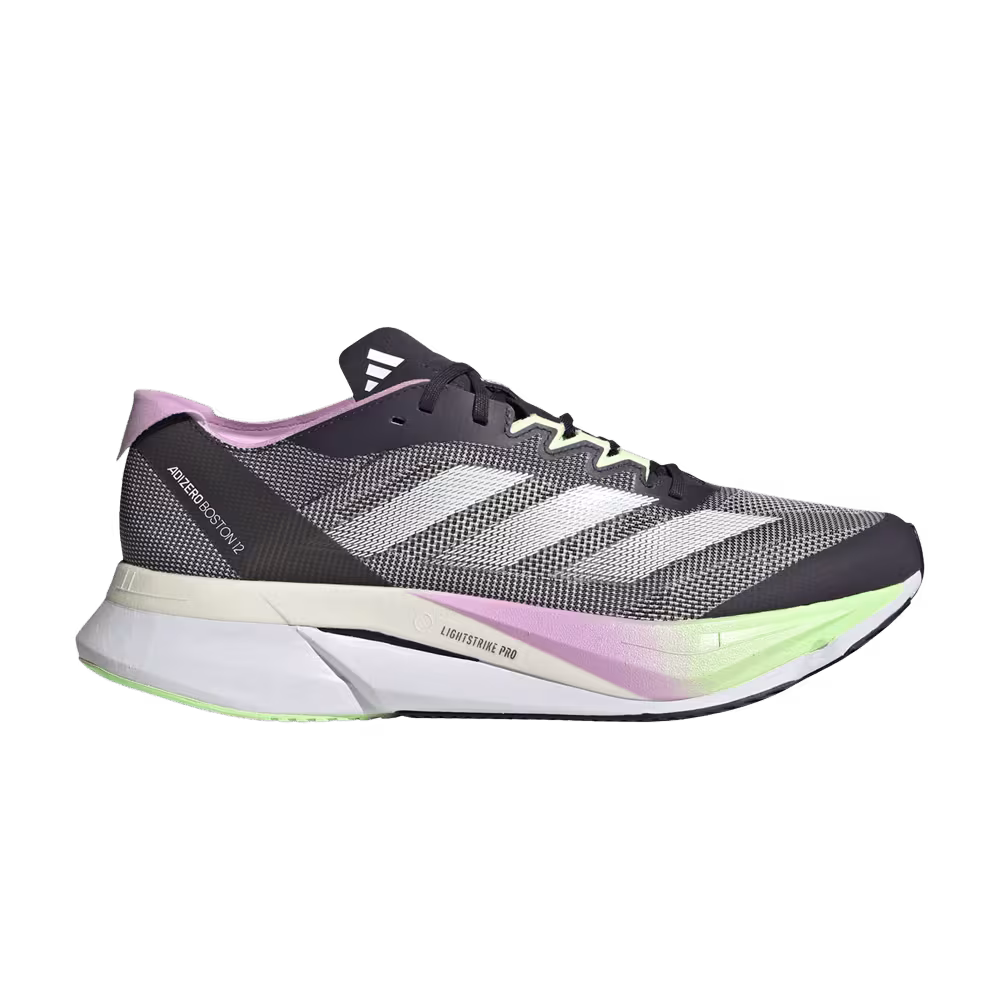adidas Adizero Boston 12 Black Green Spark