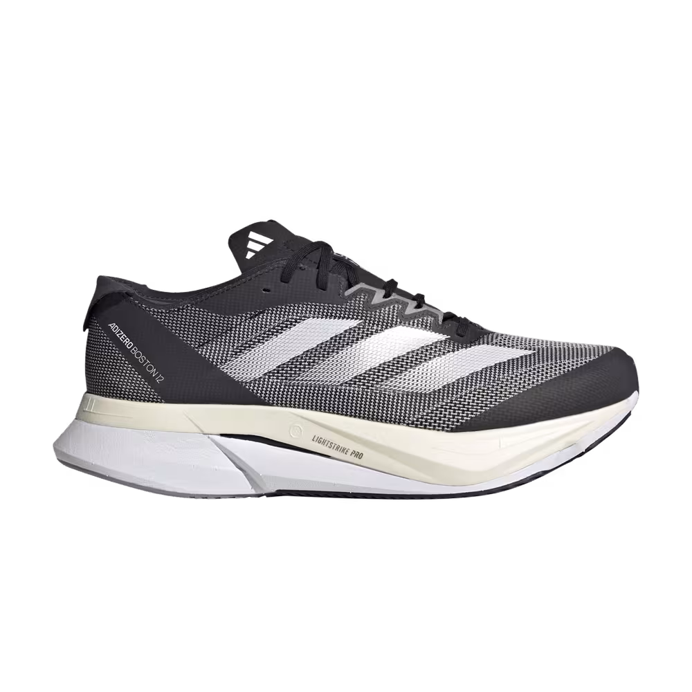 Adidas Adizero Boston 12 Wide Black Carbon