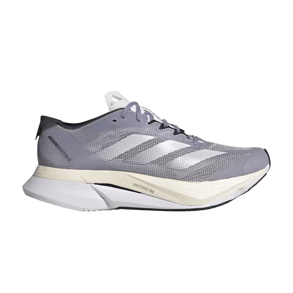 Adidas Women's Adizero Boston 12 Silver Violet White