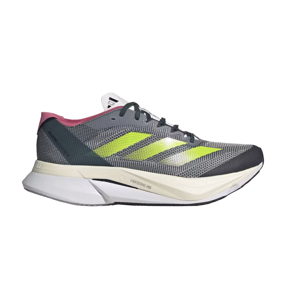Adidas Women's Adizero Boston 12 Arctic Night Lucid Lemon