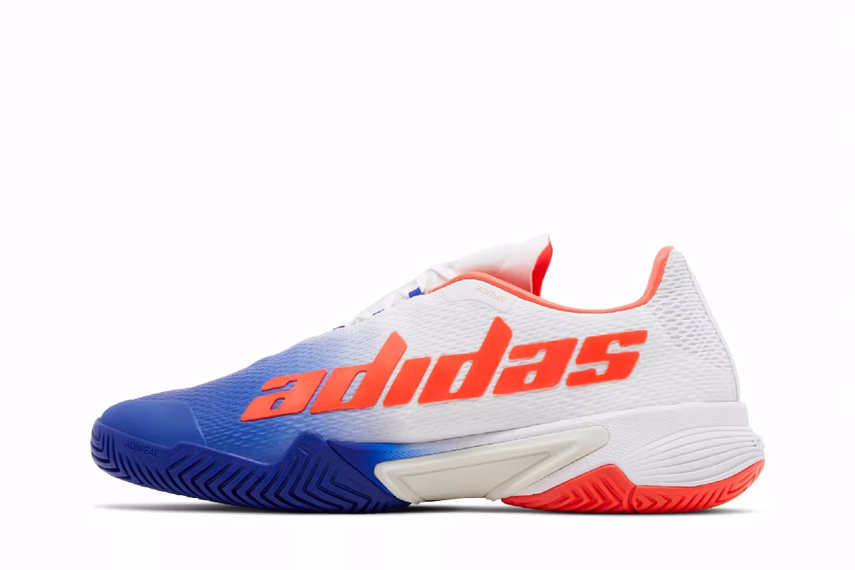 Adidas Barricade Lucid Blue Solar Red, view 4