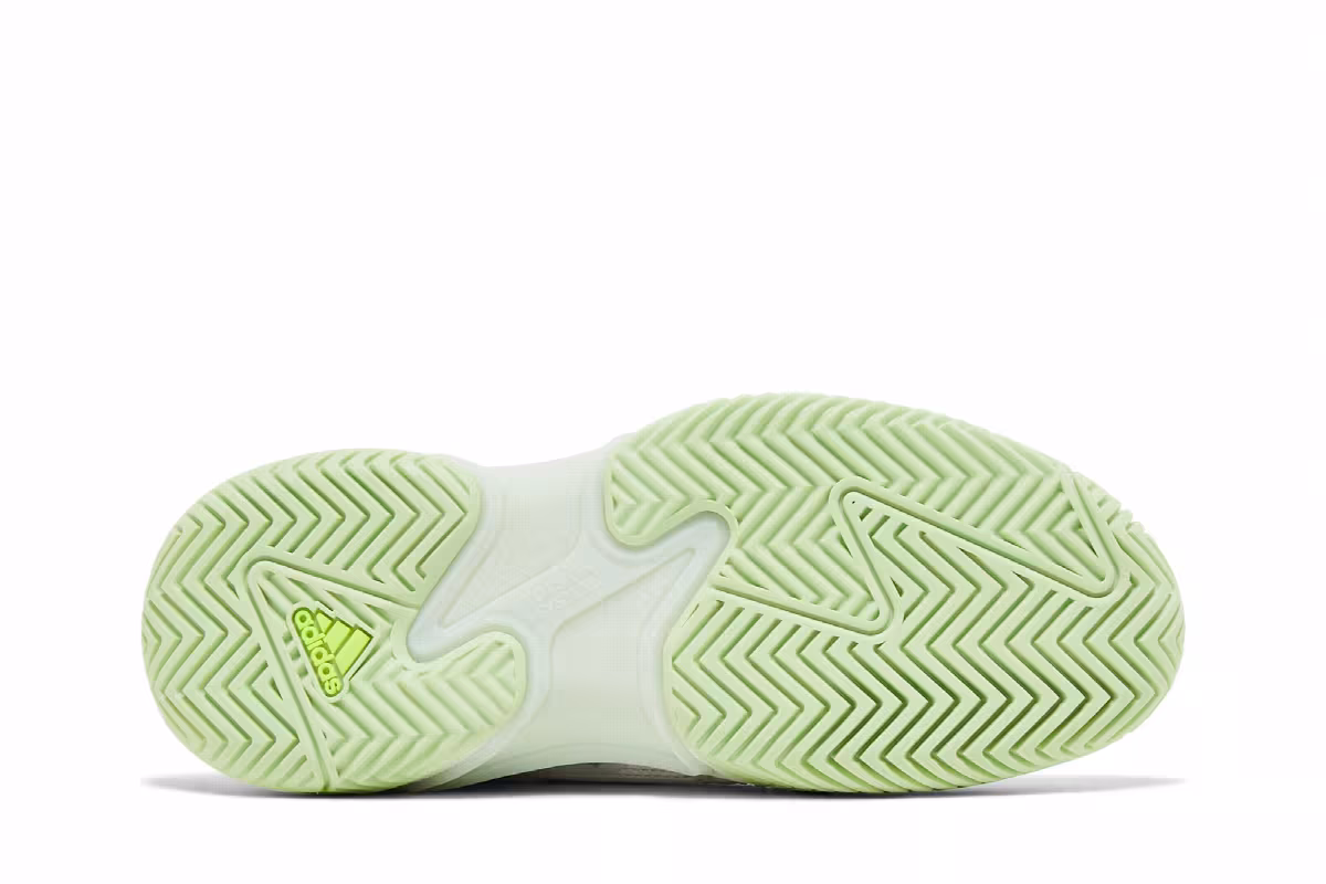 adidas Barricade 13 White Semi Green Spark, view 5