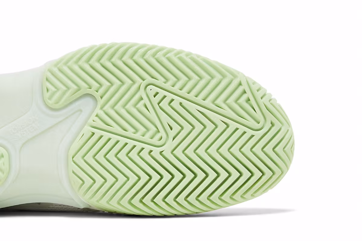 adidas Barricade 13 White Semi Green Spark, view 6