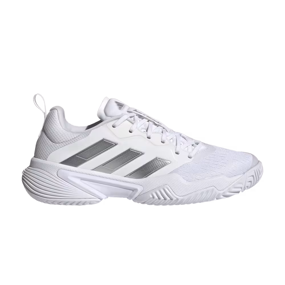 Adidas Women's Barricade White Silver Metallic