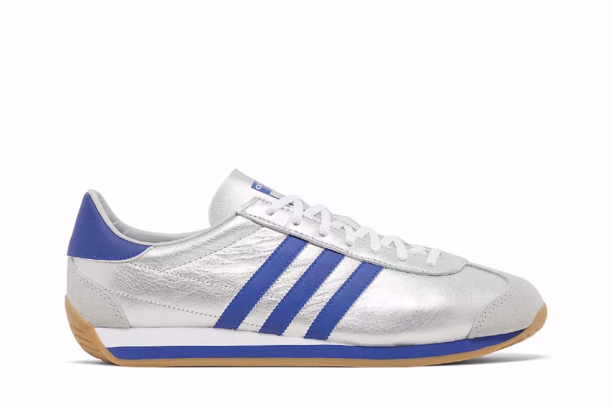 adidas Country OG Matte Silver Bright Blue, view 2