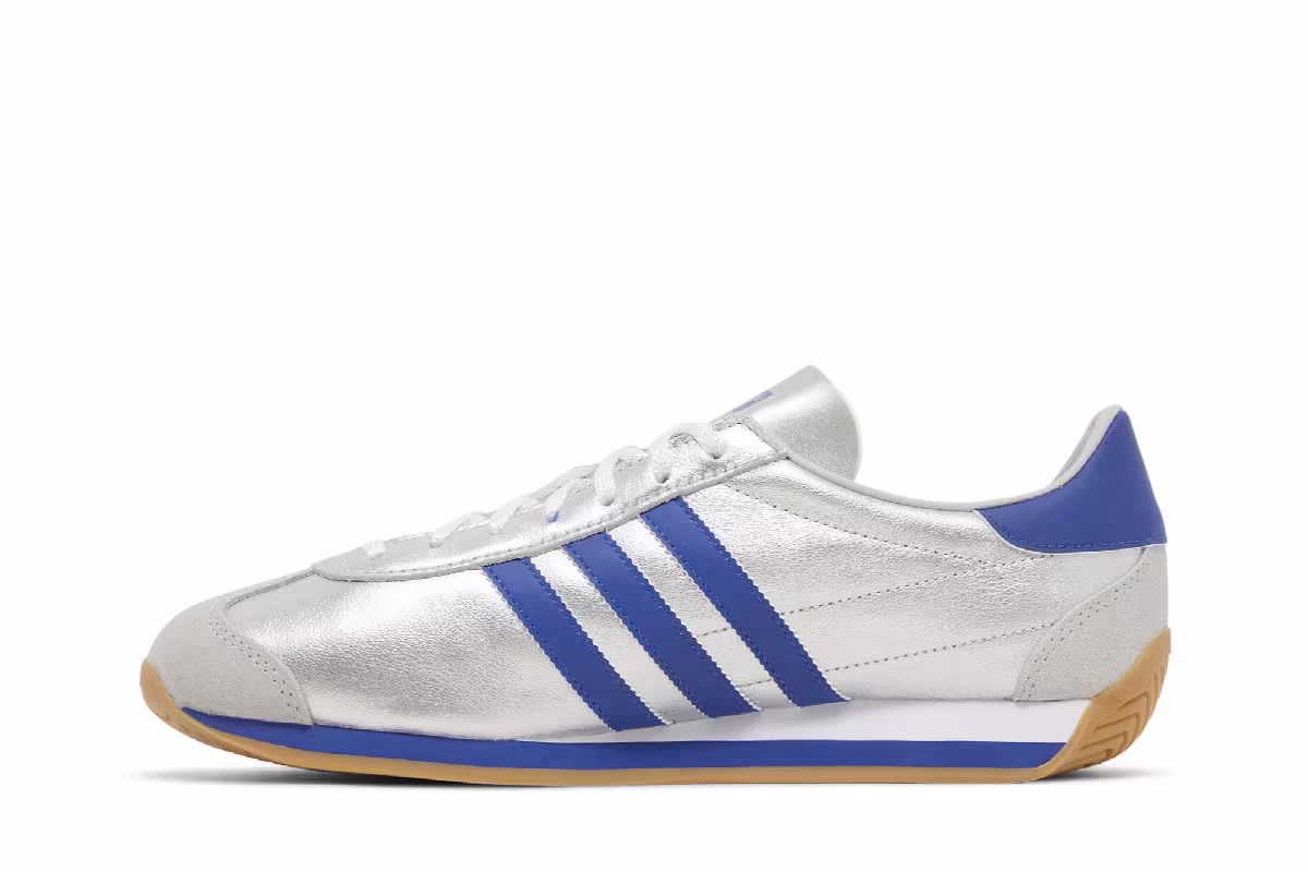adidas Country OG Matte Silver Bright Blue, view 4