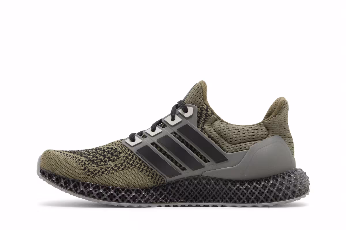 adidas Ultra 4D Olive Strata, view 4