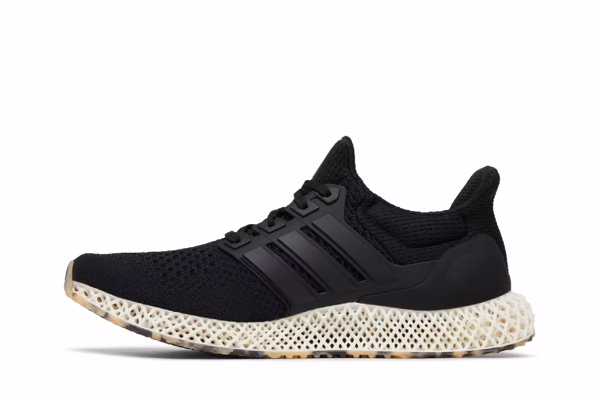 adidas Ultra 4D Black Gold Metallic, view 4