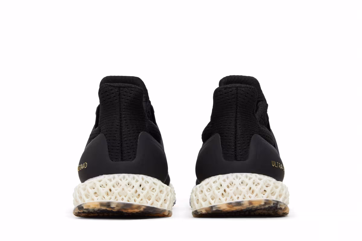 adidas Ultra 4D Black Gold Metallic, view 7
