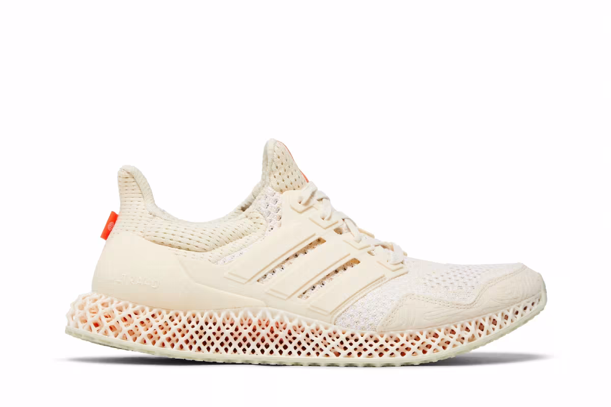 adidas Ultra 4D Wonder White Orange, view 2