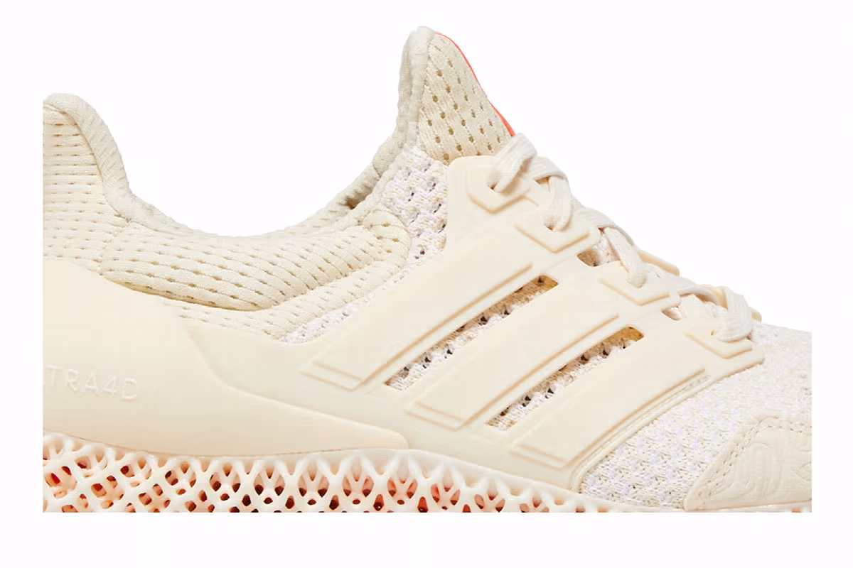 adidas Ultra 4D Wonder White Orange, view 3