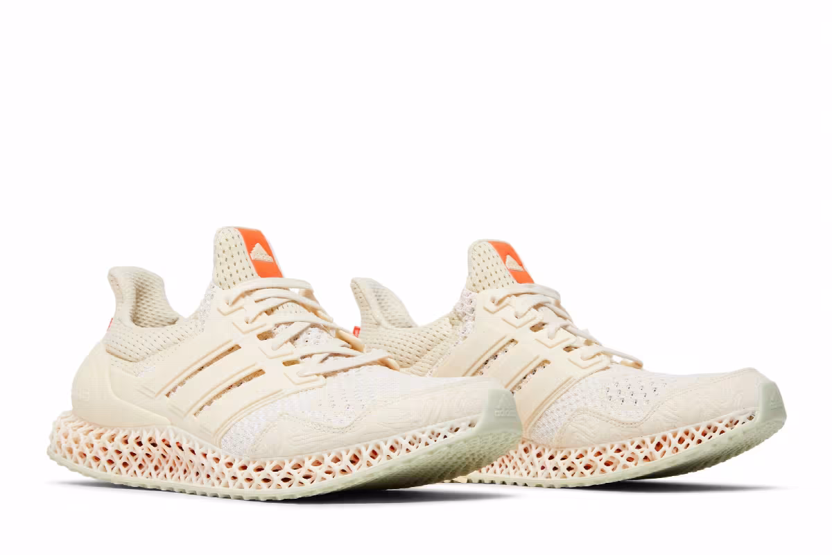 adidas Ultra 4D Wonder White Orange, view 9