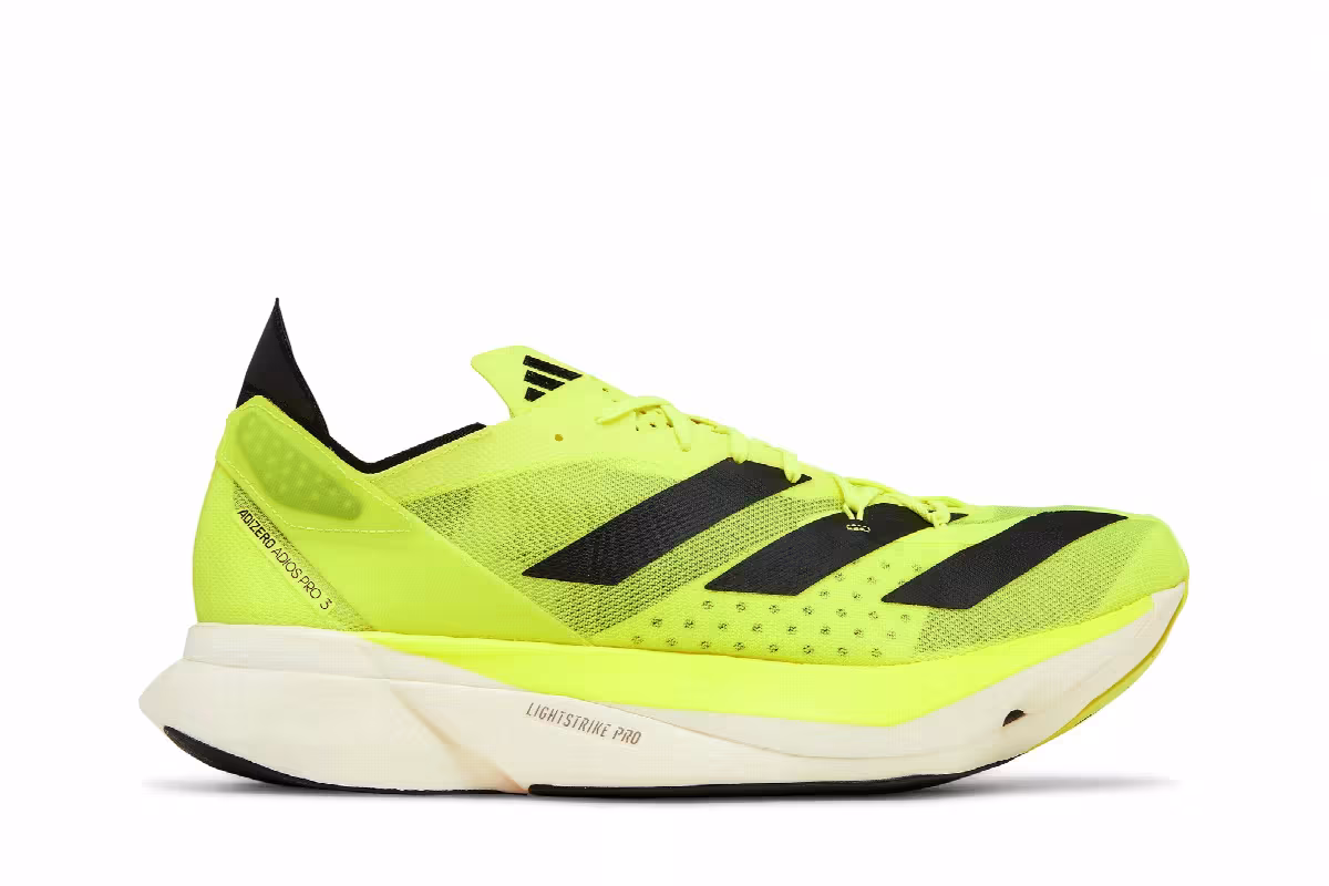 Adidas Adizero Adios Pro 3 Solar Yellow, view 2
