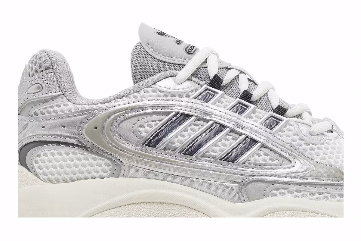 adidas Ozmillen J Silver White Black, view 3