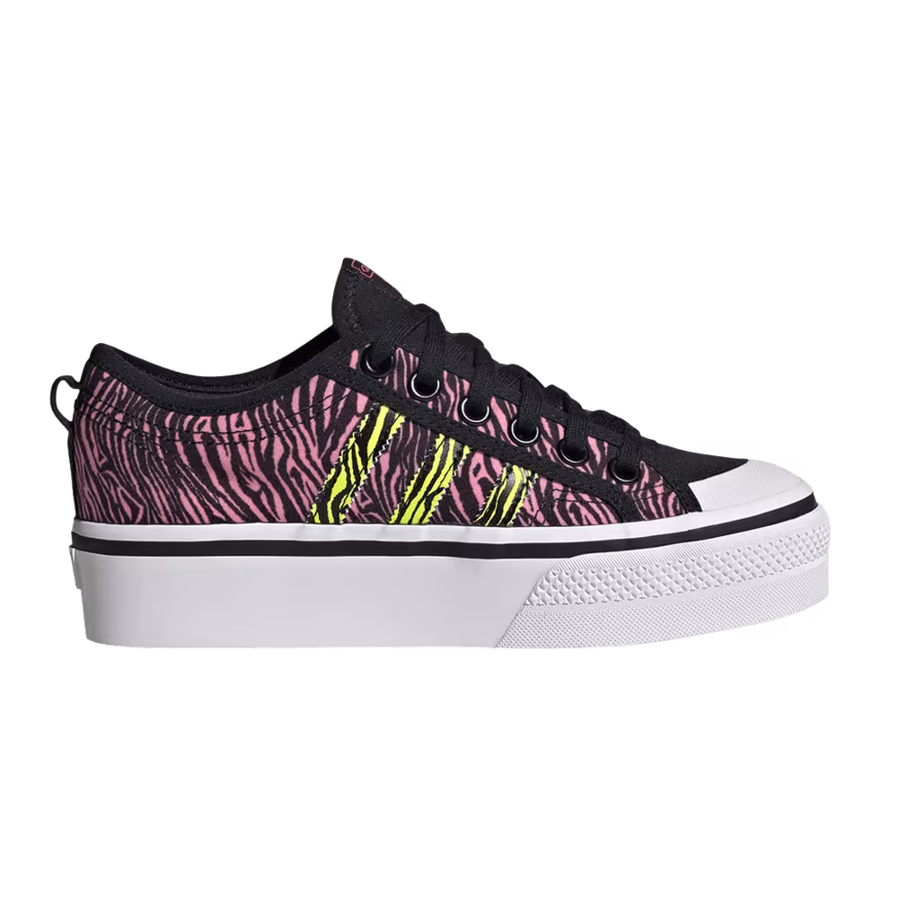 Adidas Women's Nizza Platform Bliss Pink Zebra