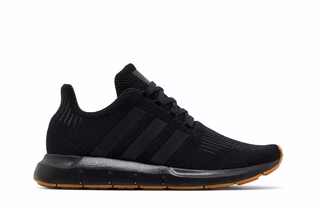 adidas Swift Run 1.0 Big Kid Black Gum, view 2