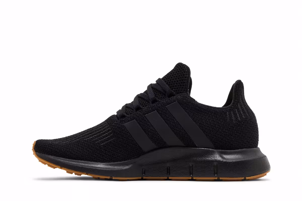 adidas Swift Run 1.0 Big Kid Black Gum, view 4