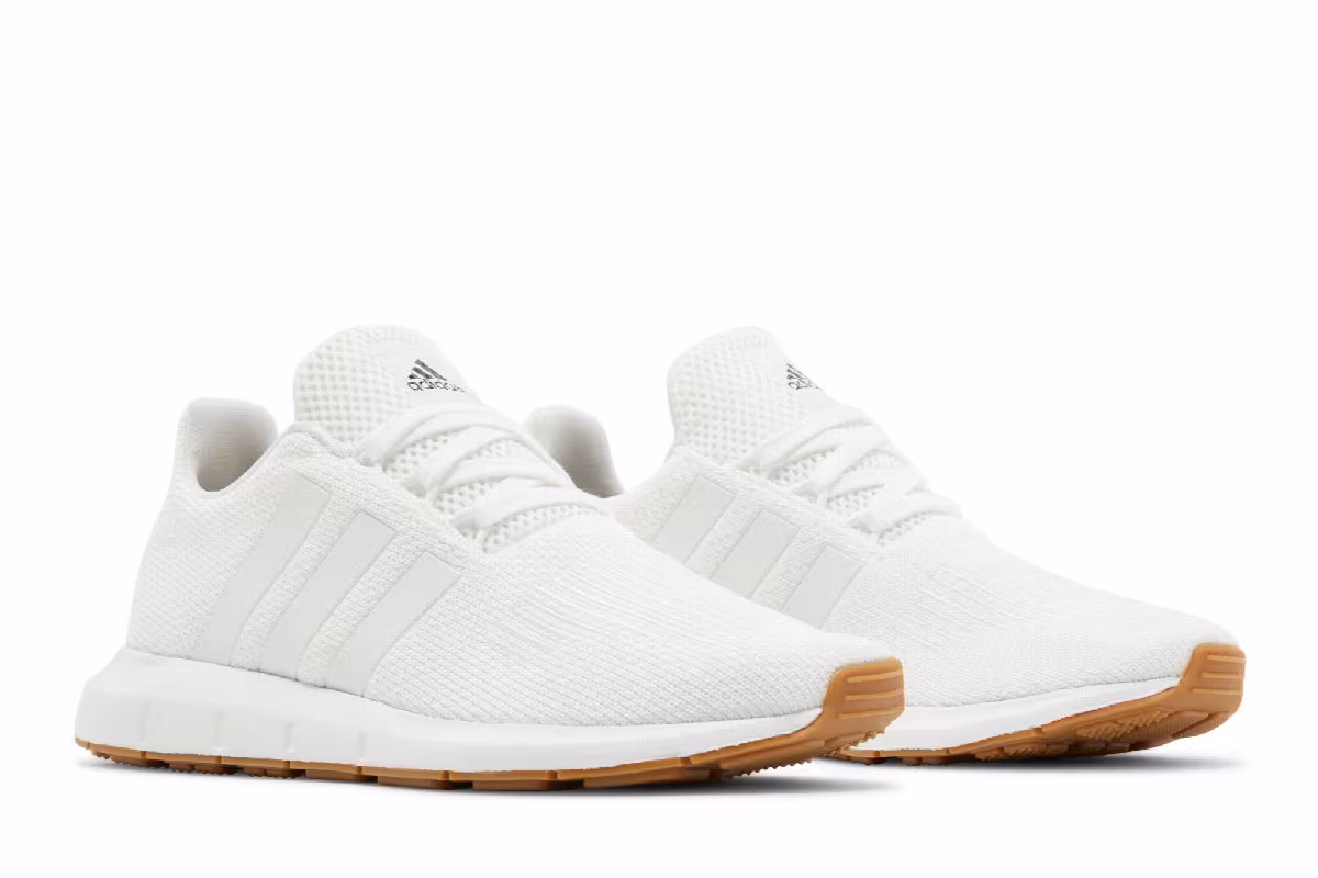 Adidas Swift Run 1.0 Big Kid White Gum, view 9