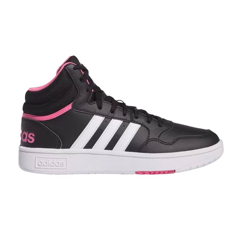 Adidas Women's Hoops 3.0 Mid Black Pink Fusion