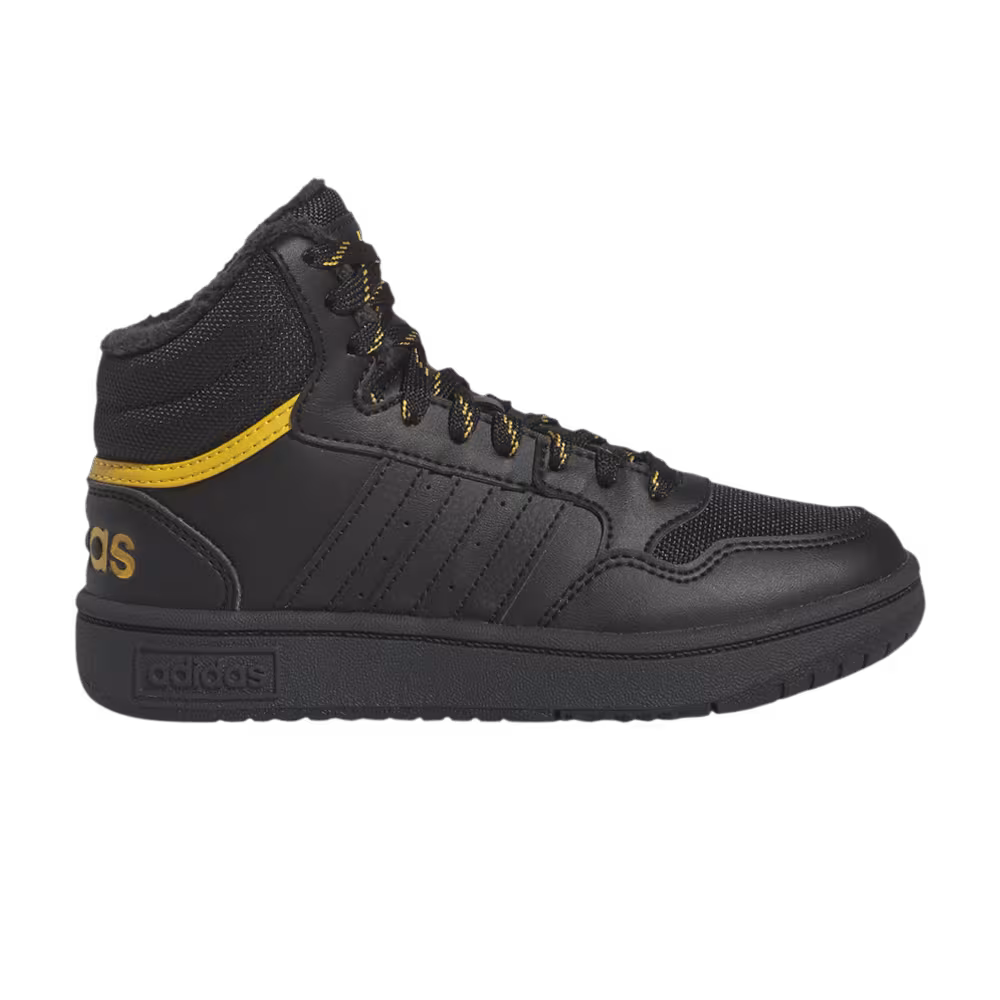 Adidas Hoops 3.0 Mid J Black Preloved Yellow