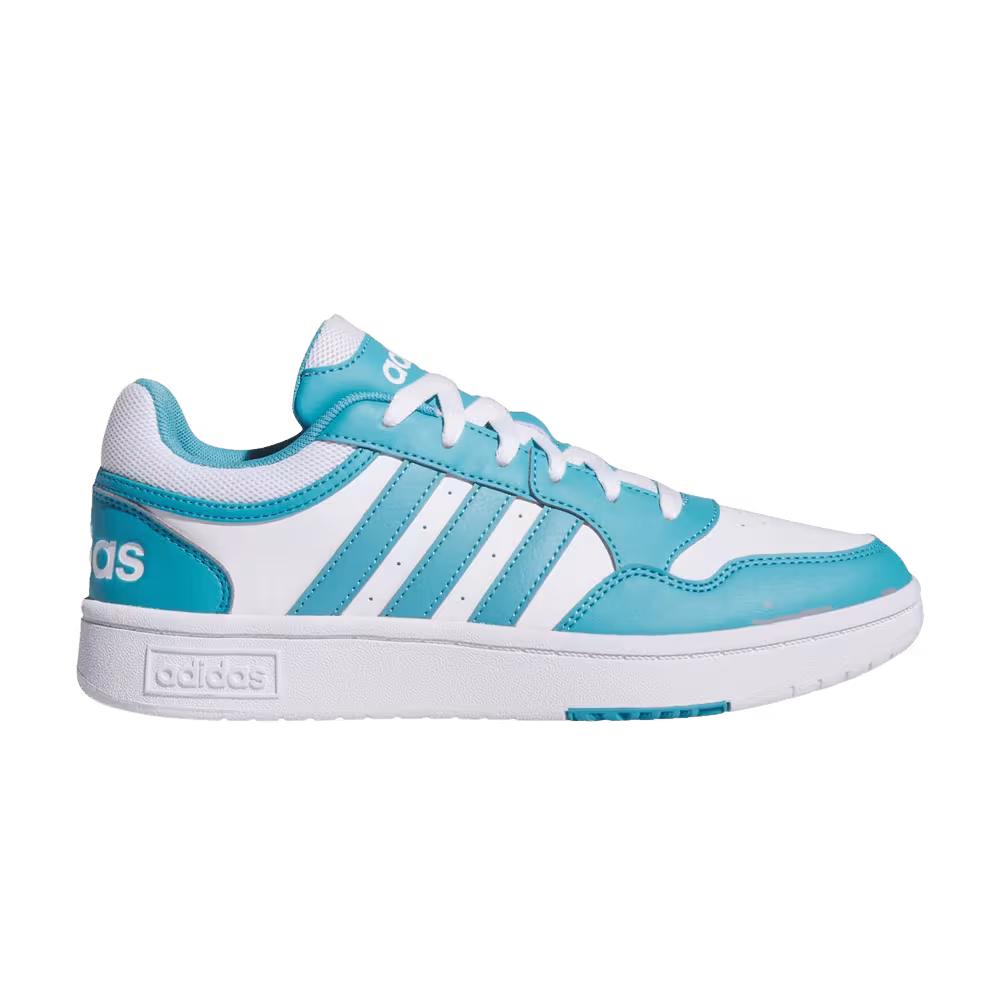 Adidas Women's Hoops 3.0 Low White Preloved Blue