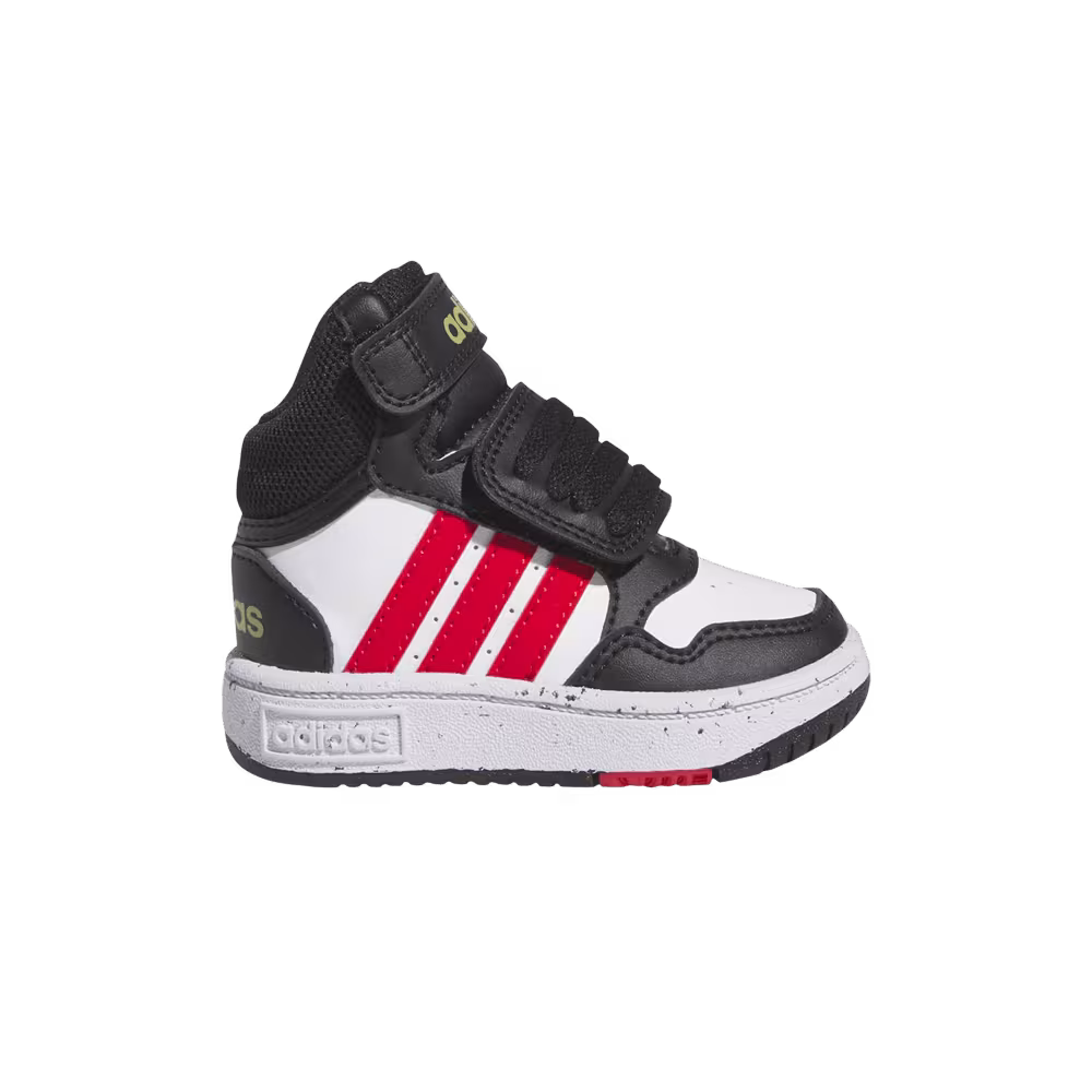 Adidas Hoops Mid I Black White Vivid Red