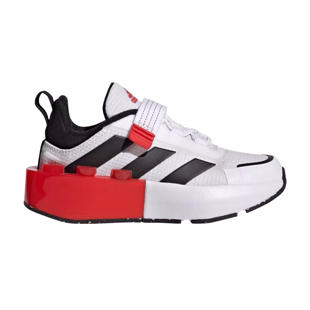 LEGO x adidas Tech Runner Little Kid White Black Red