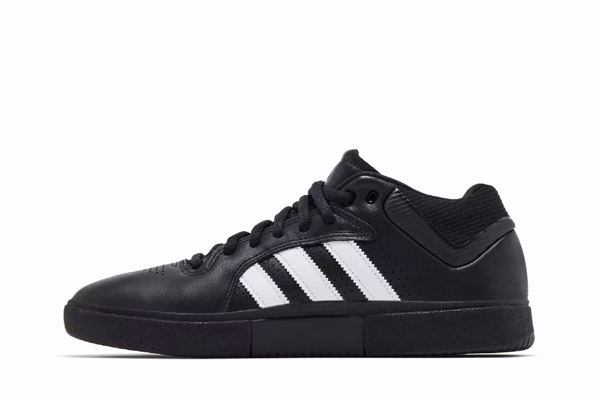 adidas Tyshawn Remastered Black White, view 4