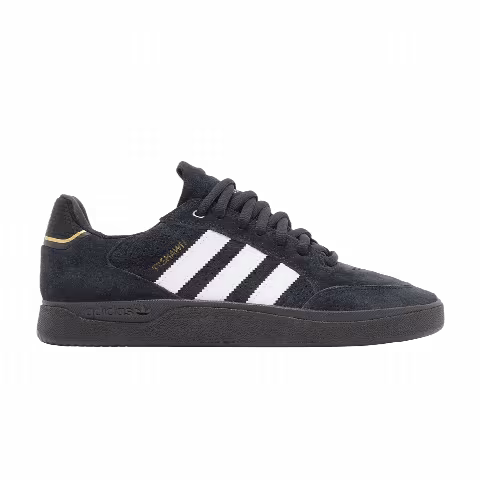 Adidas Tyshawn Low 'Black White Gold Suede'