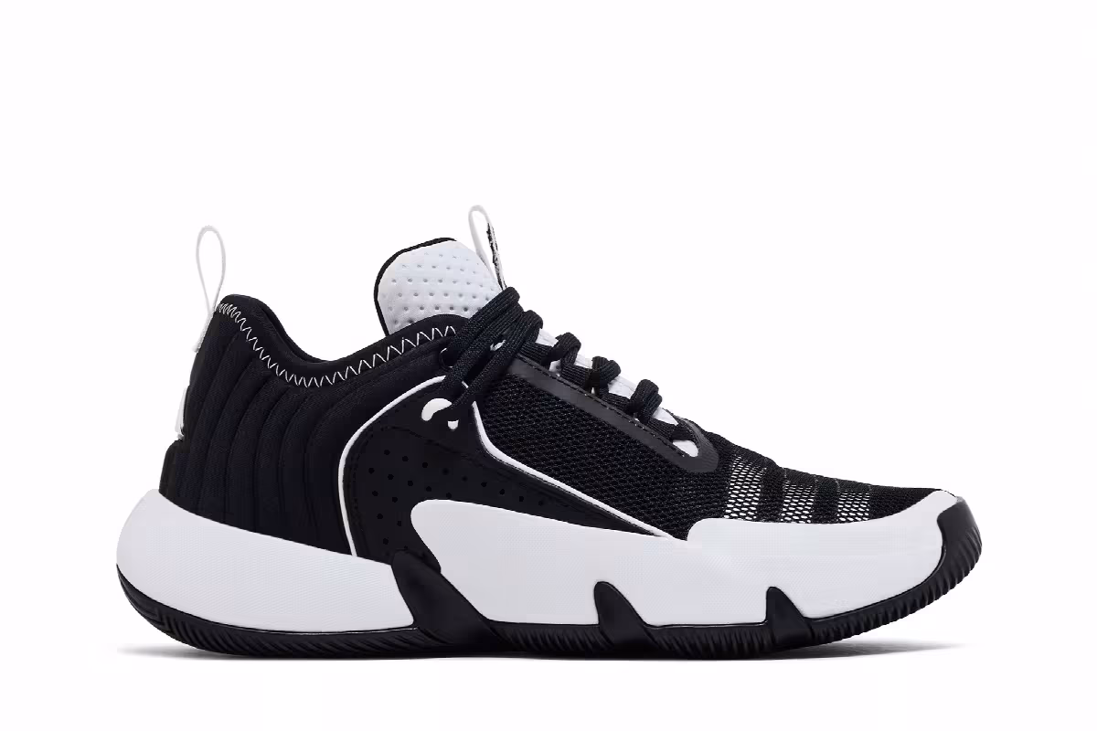 Adidas Trae Unlimited Big Kid Black White, view 2