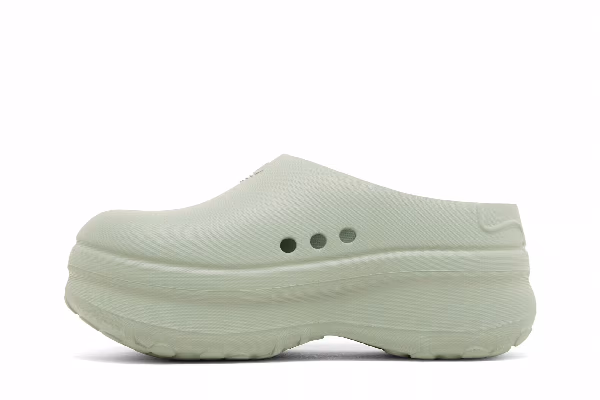 adidas Women's Adifom Stan Smith Mule Silver Green, view 4