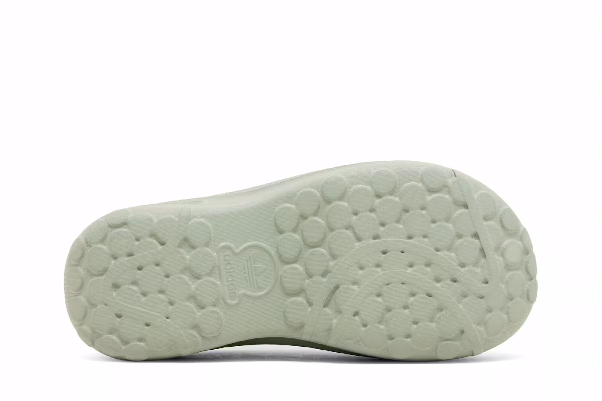 adidas Women's Adifom Stan Smith Mule Silver Green, view 5