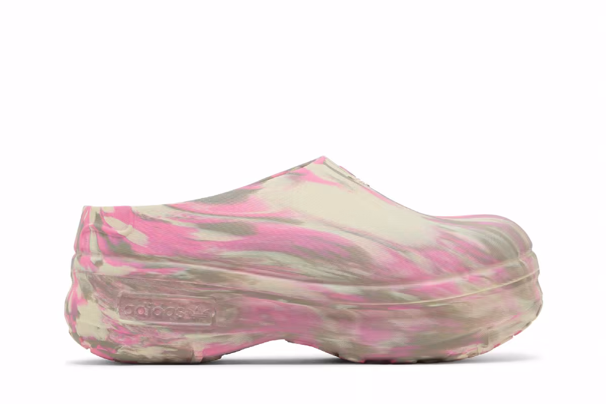 adidas Women's Adifom Stan Smith Mule Sand Lucid Pink, view 2