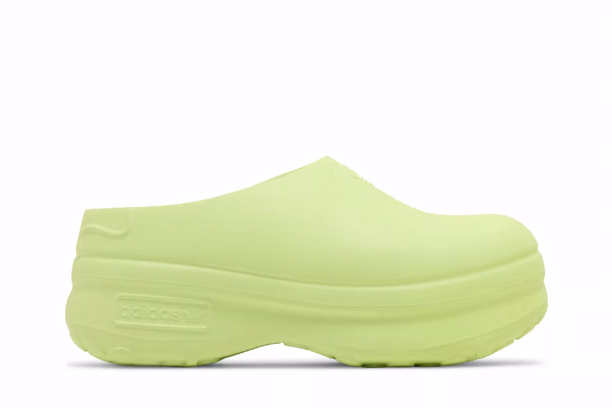 adidas Women's Adifom Stan Smith Mule Lucid Lemon, view 2