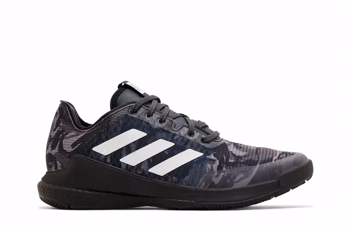 Adidas Women's Crazyflight Black White Camo, view 2